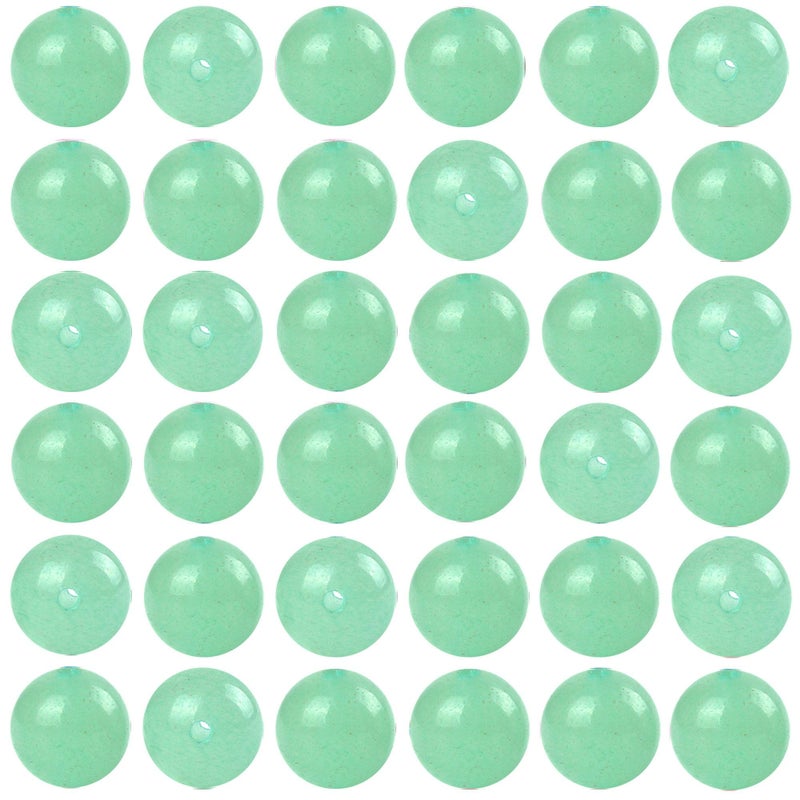 Cmidy Natural Stone Beads 100pcs 8mm Green Aventurine Round Genuine Real Stone Beading Loose Gemstone DIY Charm Smooth Beads for Bracelet Necklace Earrings Jewelry Making (Green Aventurine, 8mm) - Image 1
